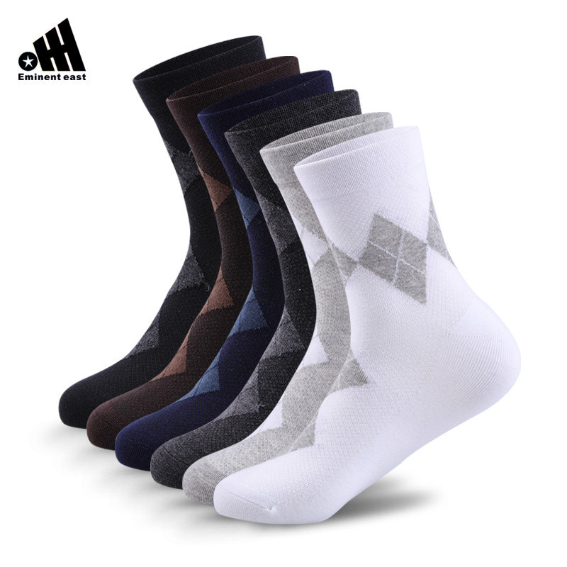 eminent east男袜子夏薄款菱形 eminenteast短袜/打底袜/丝袜/美腿袜