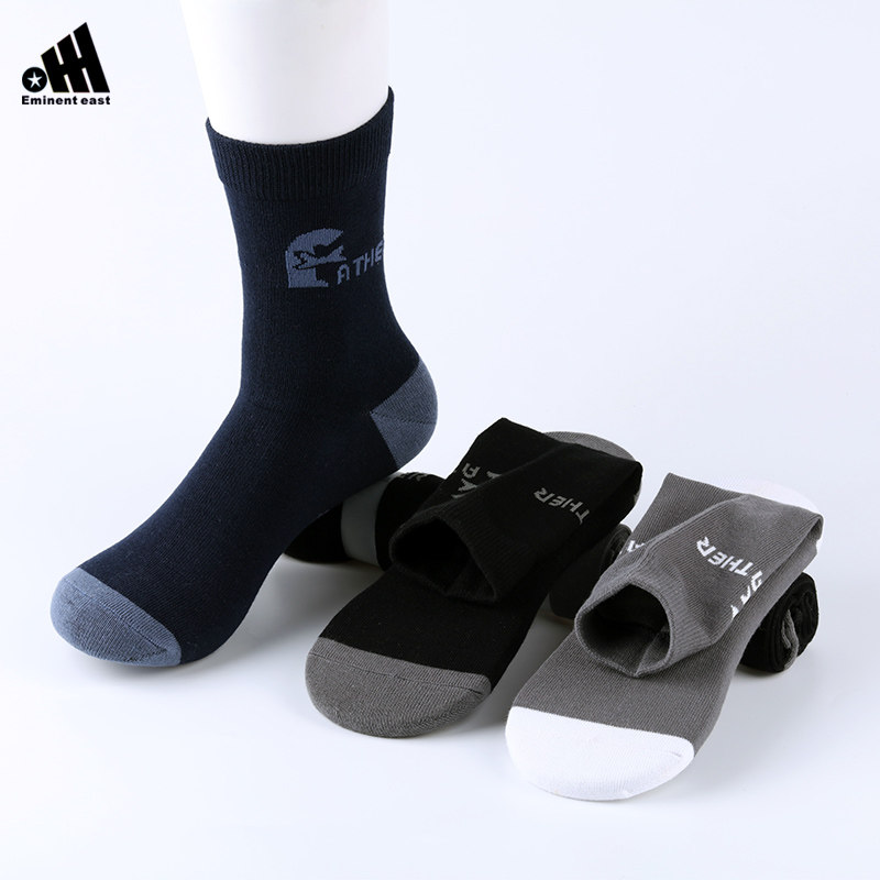 卓东高筒四季提花个性男士休闲袜 eminenteast短袜/打底袜/丝袜/美腿袜