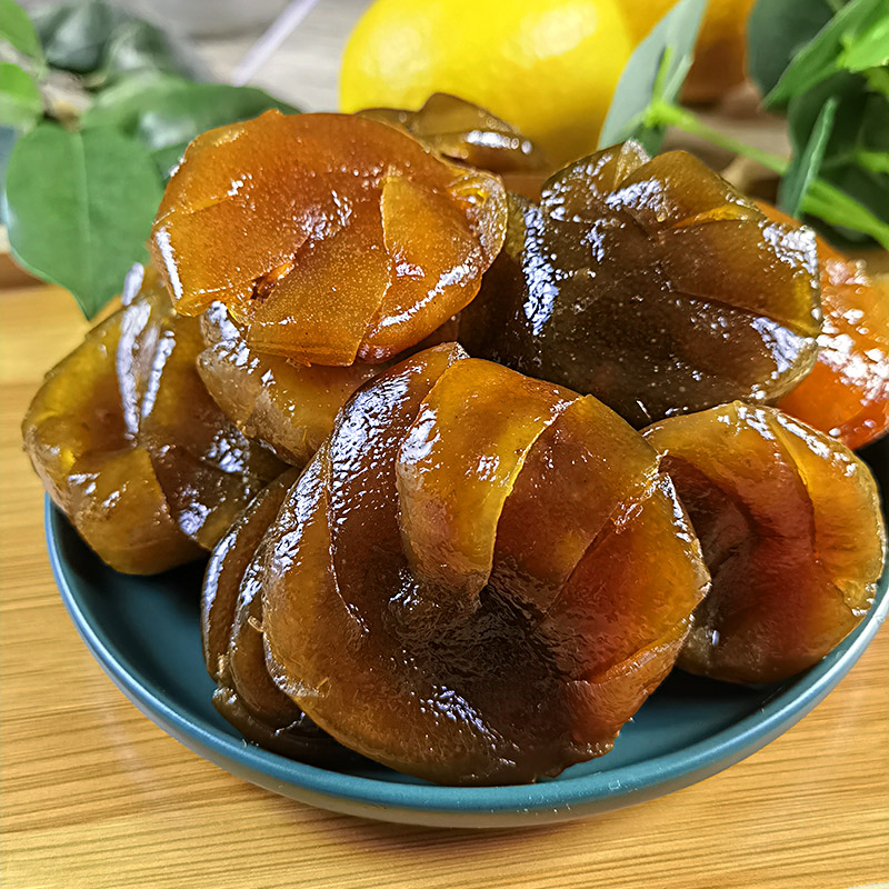 新会特产香妃柠檬干蜜饯即食泡水原只甘草香水柠檬饼侨乡果脯零食-图1