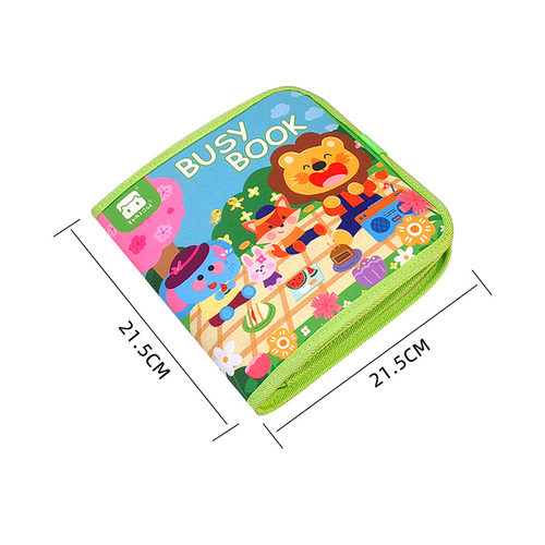 Busy Book Stickers 0-3岁安静手撕布书婴儿撕撕书可啃咬魔术贴 - 图3
