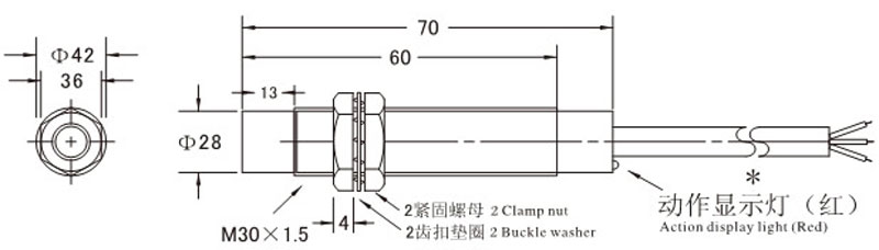 沪工ALJ30A3-15-Z/N1N2N3P1P2P3D12J/A1A2A3电感式接近开关NO - 图2