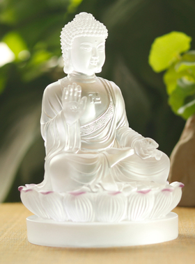 香港古法琉璃中式风礼盒装摆件