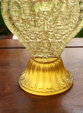 禅悦古法琉璃供奉家用客厅摆件