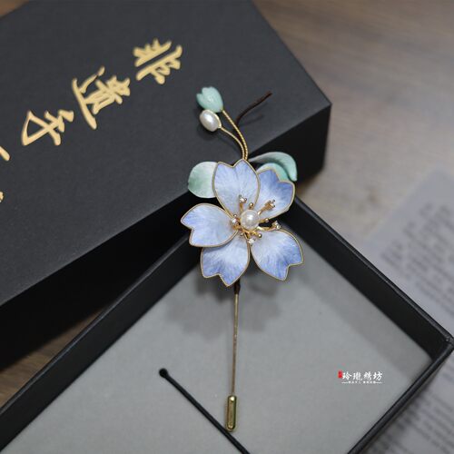 苏州非遗手工绒花胸针中式蚕丝汉服旗袍配饰送妈妈老师毕业季礼物 - 图2