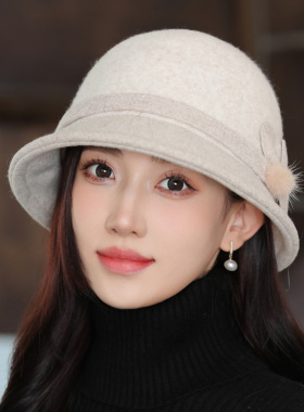 渔夫帽子女韩版保暖小礼帽