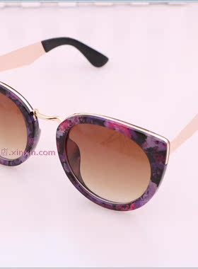 圆脸明星款韩国复古大框个性墨镜