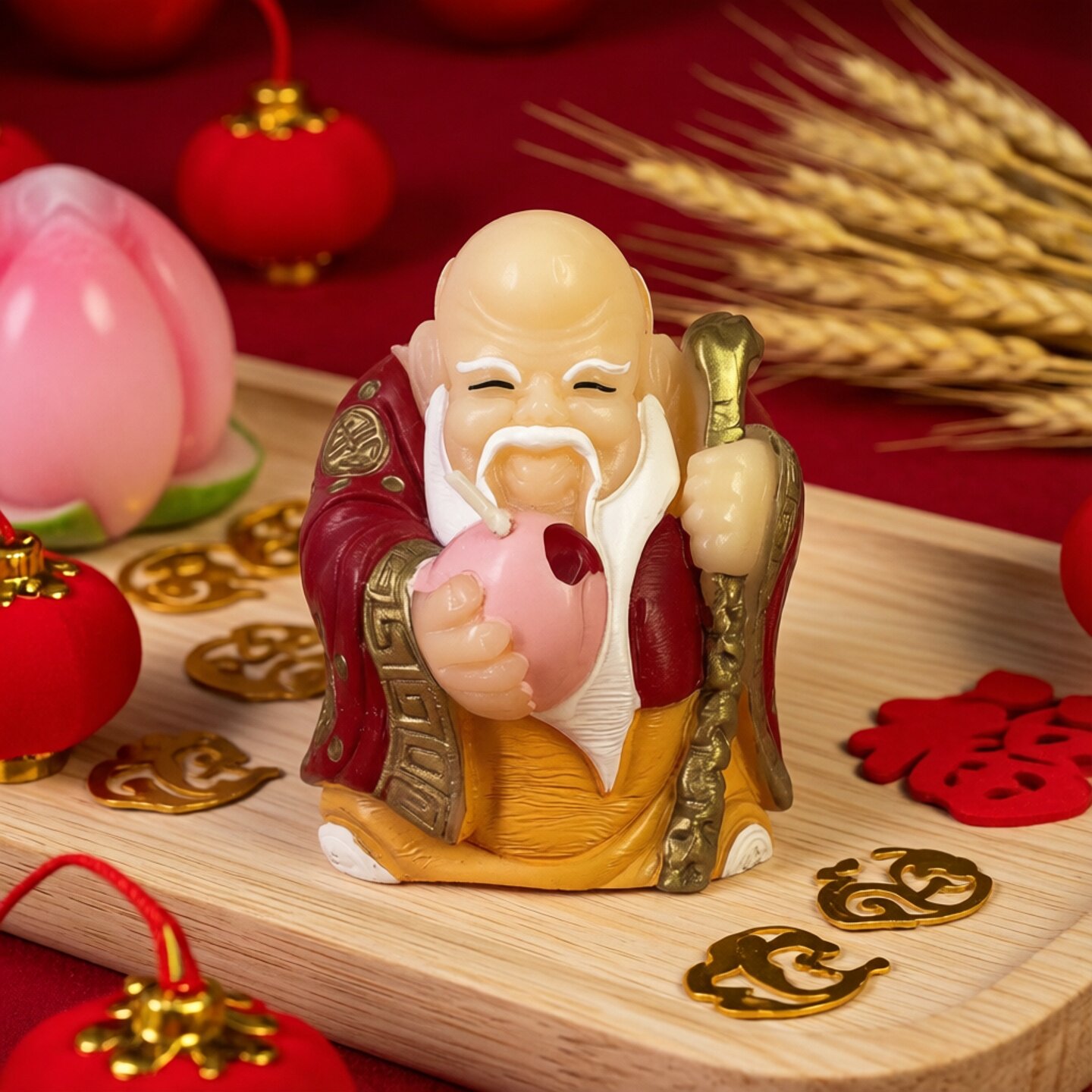 寿星公婆蛋糕装饰派对爷爷奶奶爸爸妈妈祝寿新年老人过寿生日蜡烛