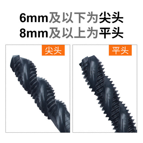 日本富士丝攻机用螺旋丝锥公制M2-M16英制1/8-1/2美制4-40-10-24 - 图1