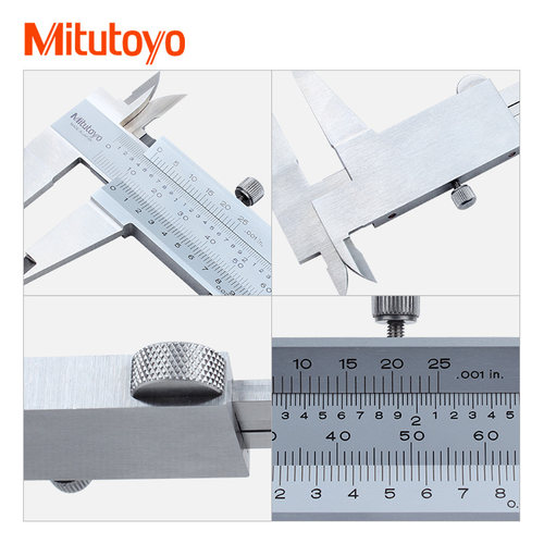 日本三丰Mitutoyo四用游标油标卡尺高精度线卡0-150 200mm530-312 - 图1