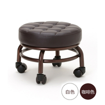 Avec Eva Theorizer Large Bench Round Stool Beauty Stool With Wheel Short Stool Pulley Stool Medecor Swivel Stool Pulley Beauty Chair