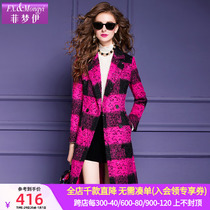 Fidream Ibright Bright Sheet Suit Fur Coats Women Winter Retro High-end Body-Style Pair of Long Big Clothes in Double Row Buttons