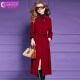Feimengyi 100 wool camel coat women's winter high-quality lapel waist tie mid-length woolen coat