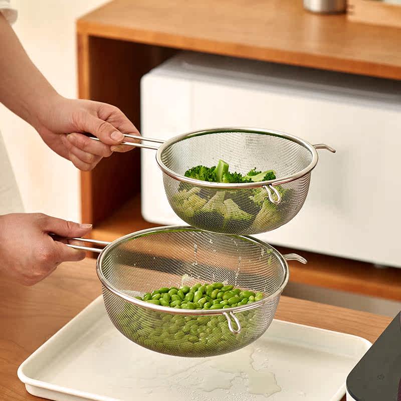 不锈钢沥油网架 雪平锅油炸网篮 带滤网漏勺 食品级304双耳沥水篮,淘宝优惠券,粉丝福利购,淘宝优惠卷