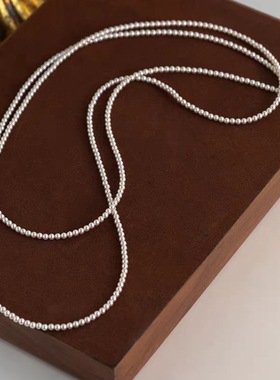 高级感小米珠极细轻奢项链