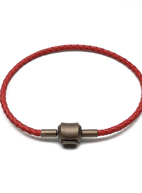 原厂品质不锈钢扣红皮绳