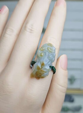 明杨原创玉貔貅戒指男女款