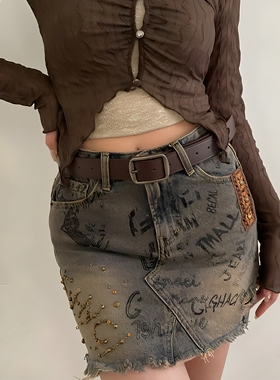 女PU合金腰带收腰显瘦