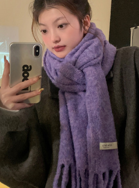 unclecm秋冬纯色流苏百搭女