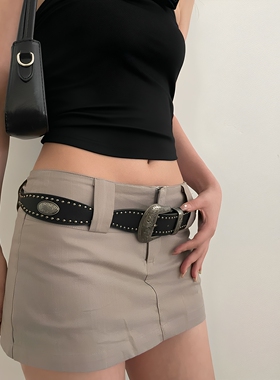 unclecm美式复古y2k腰带女士