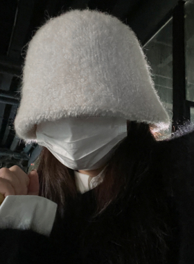 unclecm女秋冬渔夫帽兔毛渔夫帽