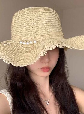韩版出游田园风女款夏季草帽防晒