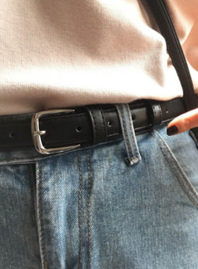 皮带黑色简约黑色学生夏季简约