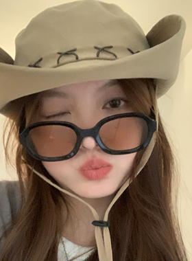 户外女夏季西部牛仔帽防晒遮阳