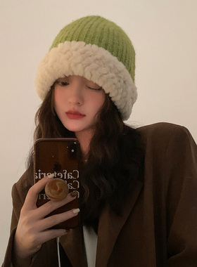 unclecm逛街韩系女冬季针织帽