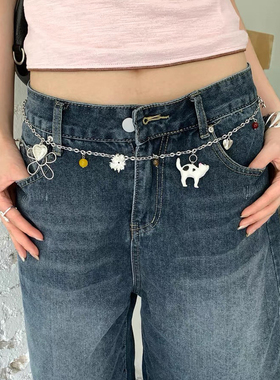 小众高级感星星小猫吊坠项链女