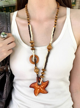 复古波西米亚风长款项链女