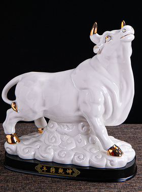 招财风水牛年十二生肖酒柜装饰品