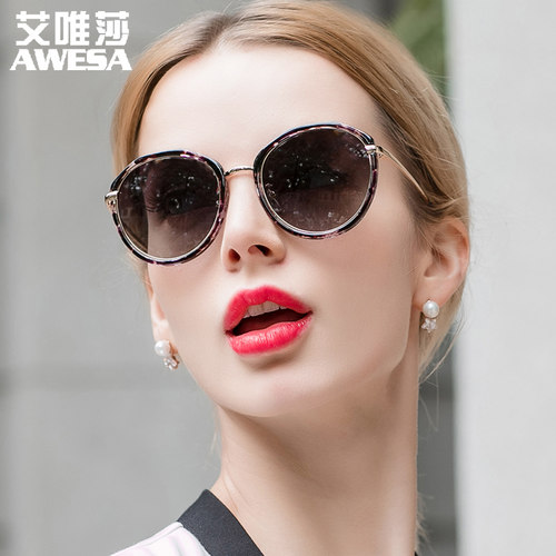 艾唯莎时尚太阳镜女轻盈复古炫彩膜潮墨镜驾驶镜偏光眼镜防紫外线 - 图2