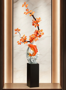 树脂葫芦花瓶竖长摆件高级感礼品