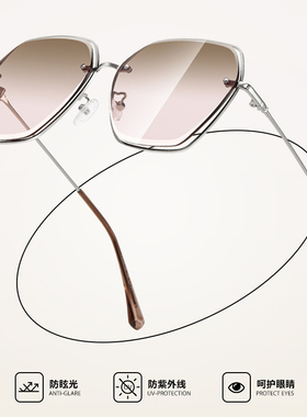 zolla蝶形时尚女镂空切边太阳镜