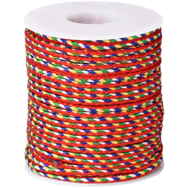 五彩线 五彩绳子 五色线编织绳 手链手工编制 端午节手绳线材料包 - 图3