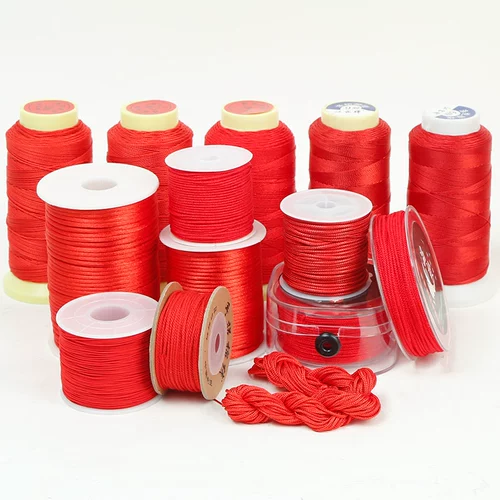 Плетеный браслет из красной нити, ожерелье подходит для мужчин и женщин, оберег на день рождения ручной работы, плетеная подвеска, ремешок