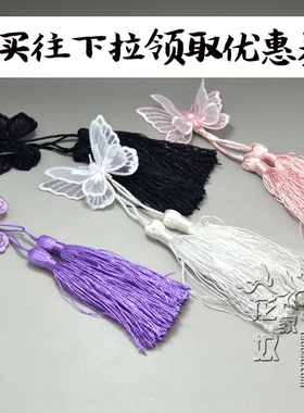古风手工发夹铃铛仙女蕾丝蝴蝶结