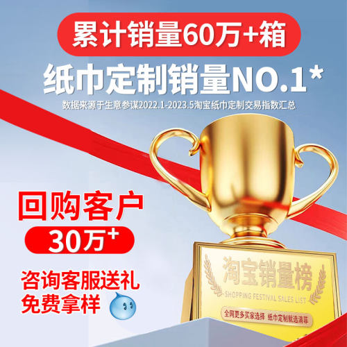 纸巾定制可印logo正方形餐巾纸商用咖啡店餐厅方巾纸餐饮订制定做 - 图0