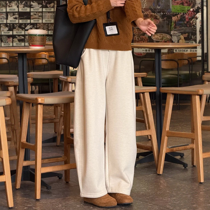 白色弯刀裤休闲运动卫裤大码镰刀裤子女款2026新款今年流行梧桐裤,淘宝优惠券,粉丝福利购,淘宝优惠卷