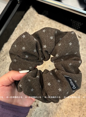 秋冬韩系高级感星星大肠发圈