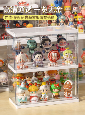 桌面透明盲盒防尘展示盒