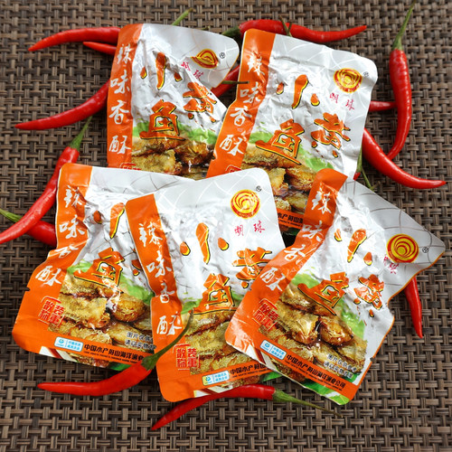 包邮舟山特产明珠500克香酥小黄鱼 真空独立装称重海鲜香辣味零食 - 图3