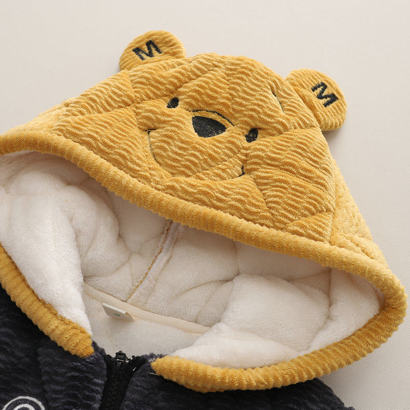 男童睡衣冬季加绒加厚夹棉儿童女孩法兰绒带帽家居服保暖套装外穿,淘宝优惠券,粉丝福利购,淘宝优惠卷