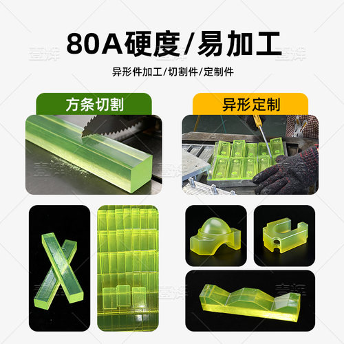 聚氨酯方条方棒优力胶棒耐磨减震牛筋板材弹性橡胶棒非标定制加工 - 图2