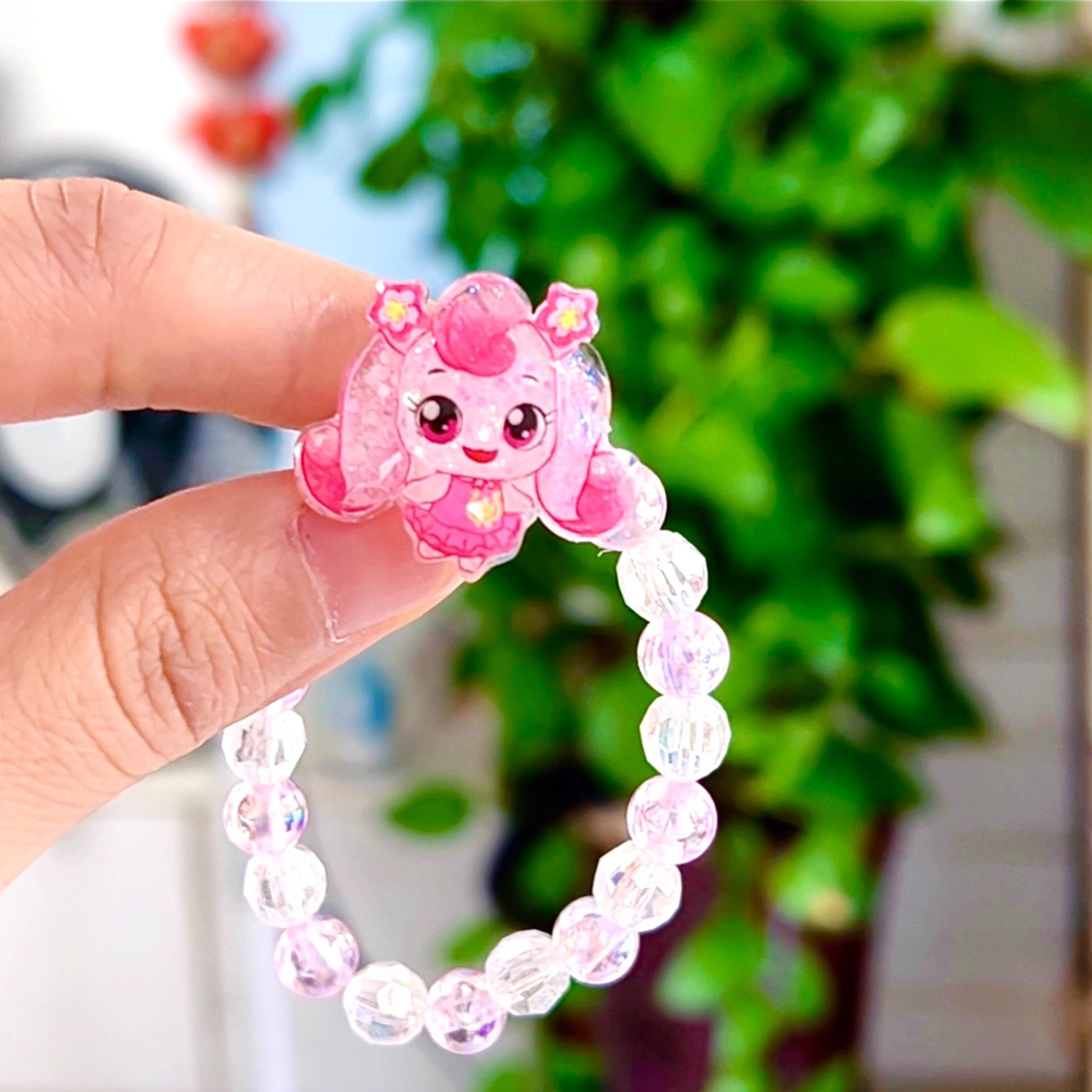 New Minke Bracelet Children's Princess Ring Cute Cartoon Beaded Bracelet Girls Jewelry Girls Gift Jewelry