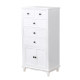 Solid wood chest of drawers with door Nordic bedroom storage cabinet