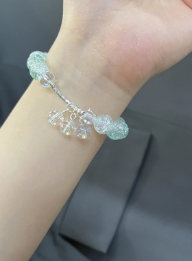 【绿色海洋】奥地利水晶百搭原创女款ins小众设计高颜值学生手链