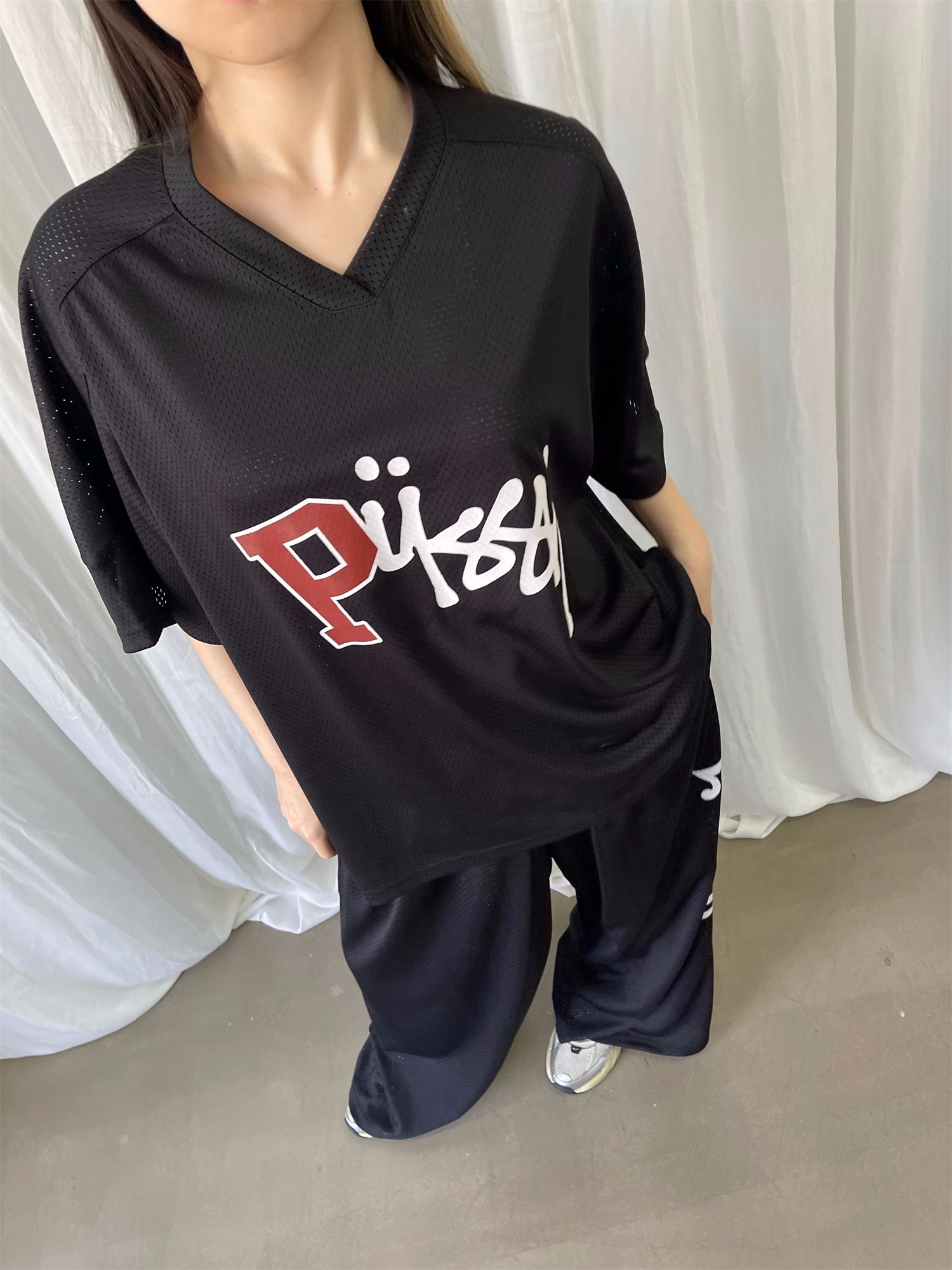 FOURFORTY P*USSY SPONSOR JERSEY  甜美小猫咪 美式球衣印花短袖