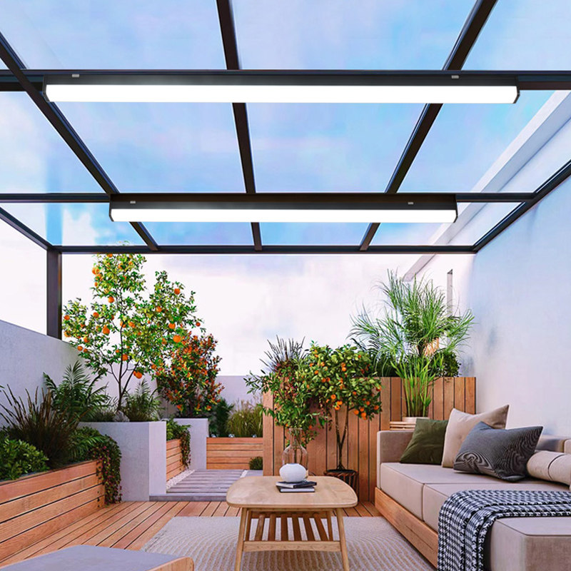 阳光房专用灯长条吸顶灯防雨屋檐超亮LED超薄遥控照明阳台吸顶灯,淘宝优惠券,粉丝福利购,淘宝优惠卷