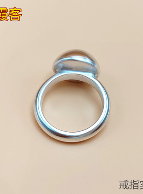 弘霞客手工实心戒指足银时尚风女